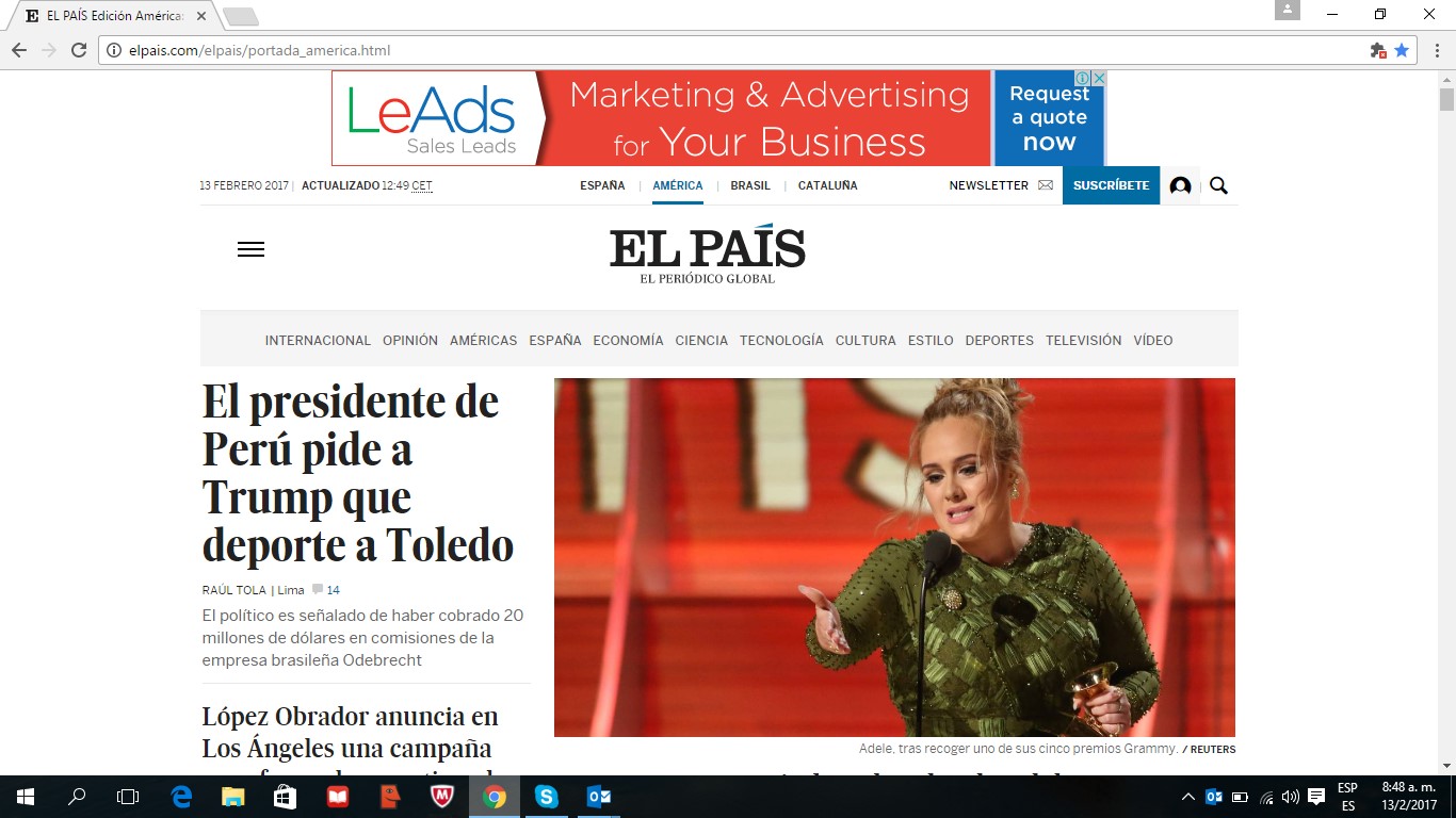 LeAds Ad at El País feb13-2017 2
