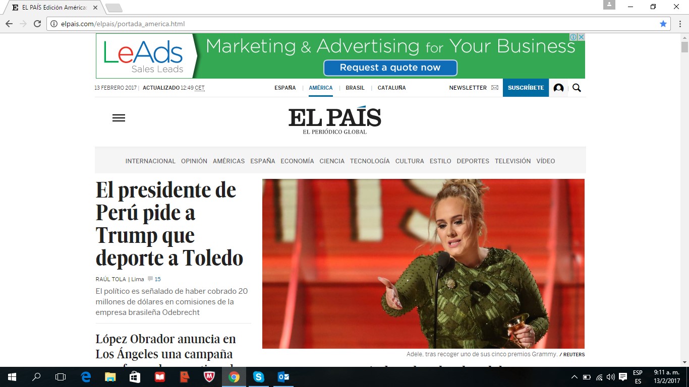 LeAds Ad at El País feb13-2017 3