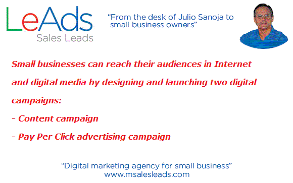 How can small businesses reach their audiences in Internet