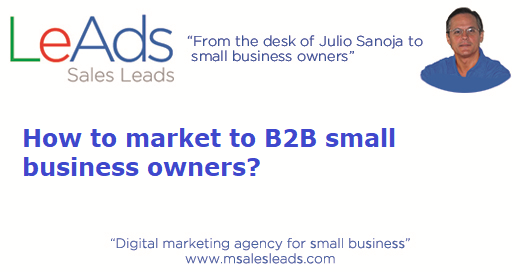 How to market to B2B small business owners