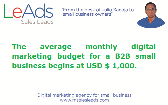 Digital marketing budget