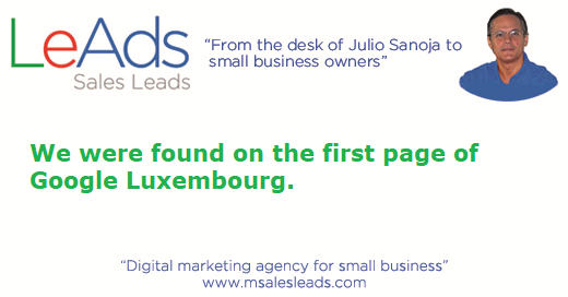 First page of Google