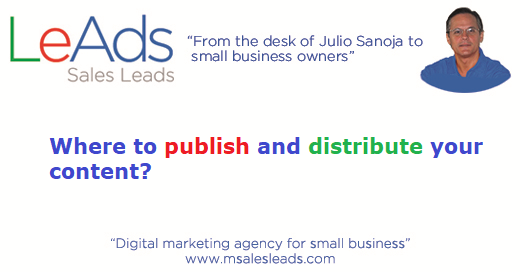 Where to Publish and Distribute your Content