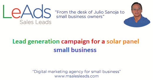 Lead generation campaign