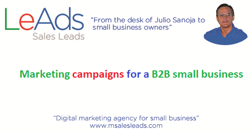 Marketing campaigns for a B2B small business