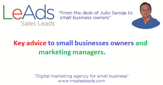 Key Advice to Small Businesses Owners and Marketing Managers