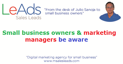 Small Business Owners and Marketing Managers Be Aware