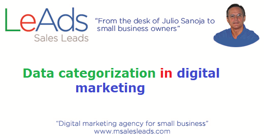 Data Categorization In Digital Marketing