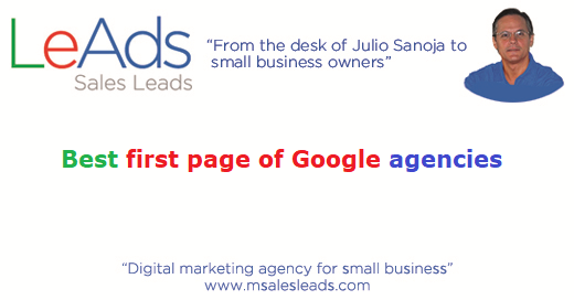 Best First Page of Google Agencies