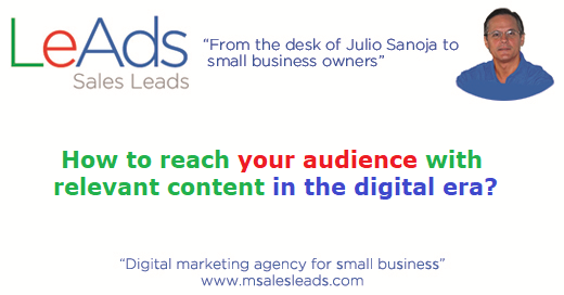 How To Reach Your Audience With Relevant Content In The Digital E