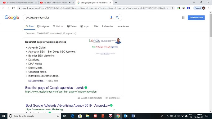 Featured Snippet Best Google Agencies