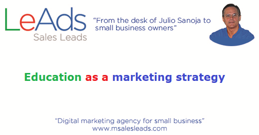 Education as a marketing strategy